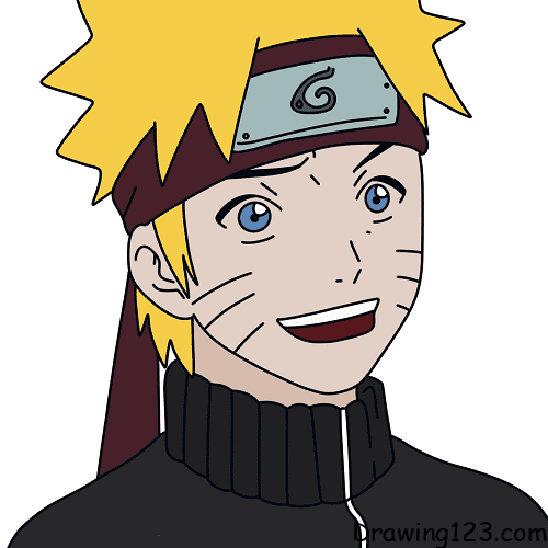 How to Draw Naruto Uzumaki Step by Step Drawing Tutorial - How to