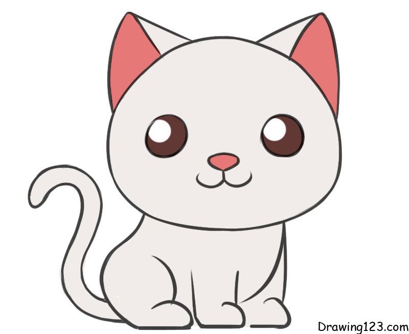 simple cat drawing