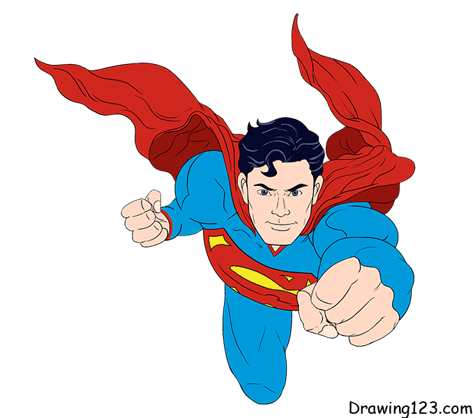 superman drawing for kids