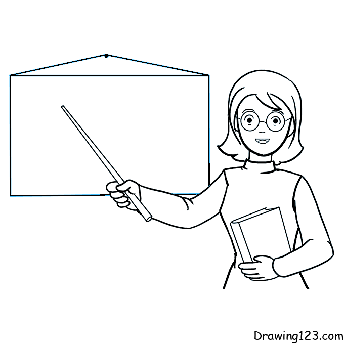teacher drawing
