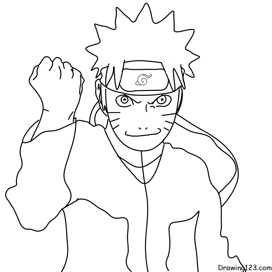 How to draw Naruto characters - Sketchok easy drawing guides