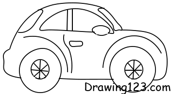cute car drawing