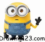 yellow minion drawing