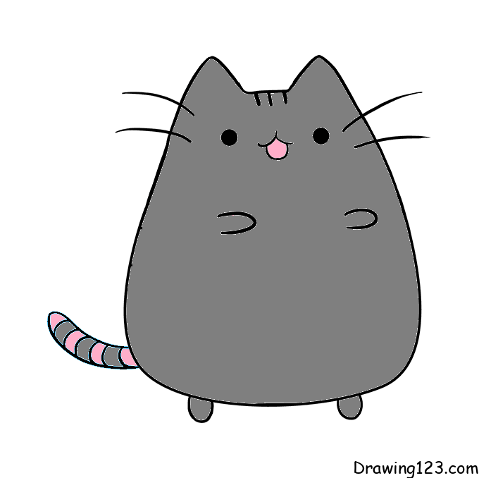 HOW TO DRAW A KAWAII CAT 