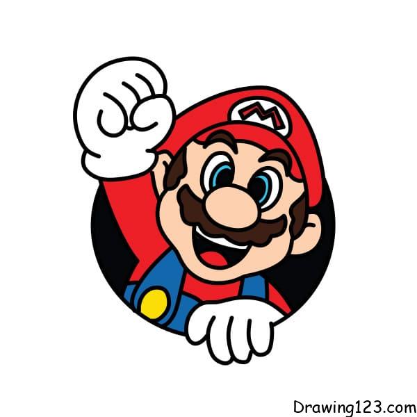 Super Mario Face Outline