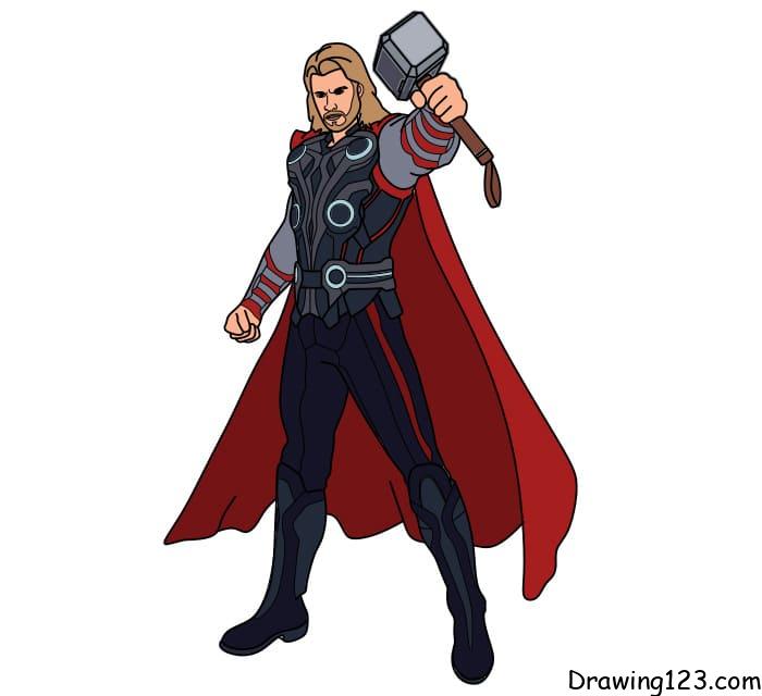 How To Draw Thor, Step By Step