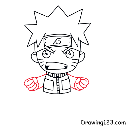How to draw NARUTO step by step, EASY -   Naruto drawings, Naruto  drawings easy, Drawings
