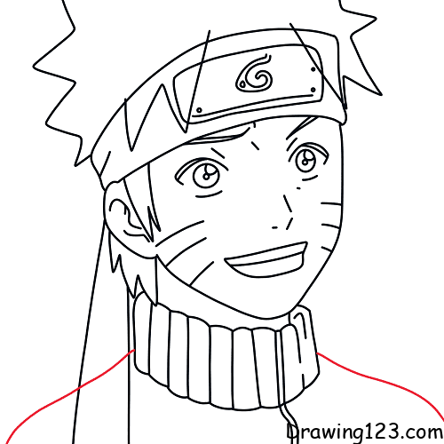 How to Draw Naruto Uzumaki from Naruto - DrawingNow