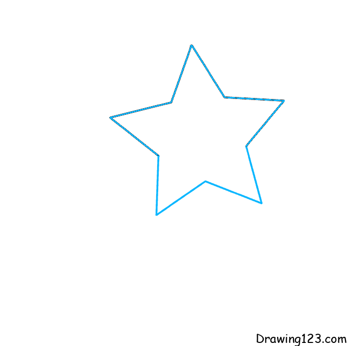 Star Drawing - How To Draw A Star Step By Step!