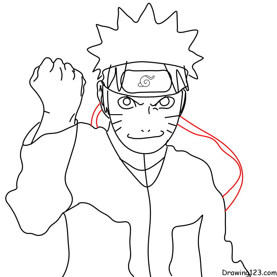 How to Draw Naruto Step by Step  Naruto drawings, Naruto drawings