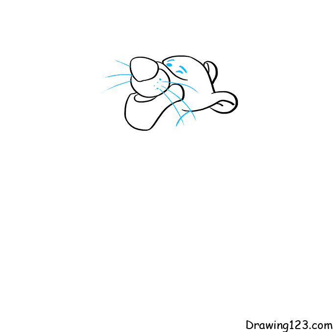 how to draw a tigger step by step