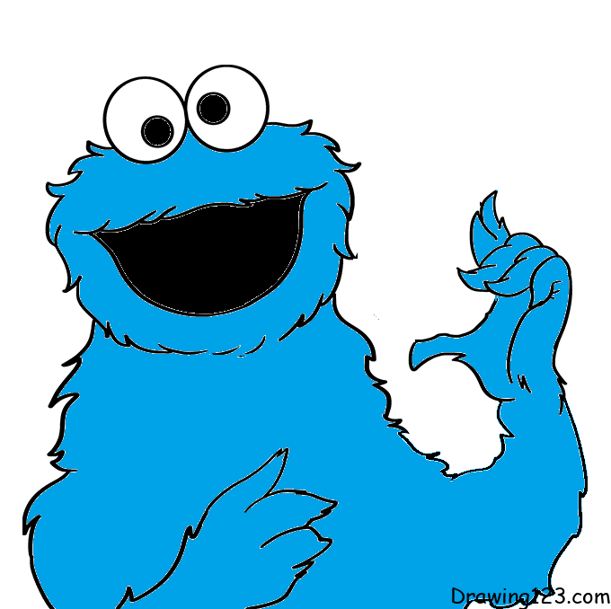 Cookie-Monster-drawing-step-6