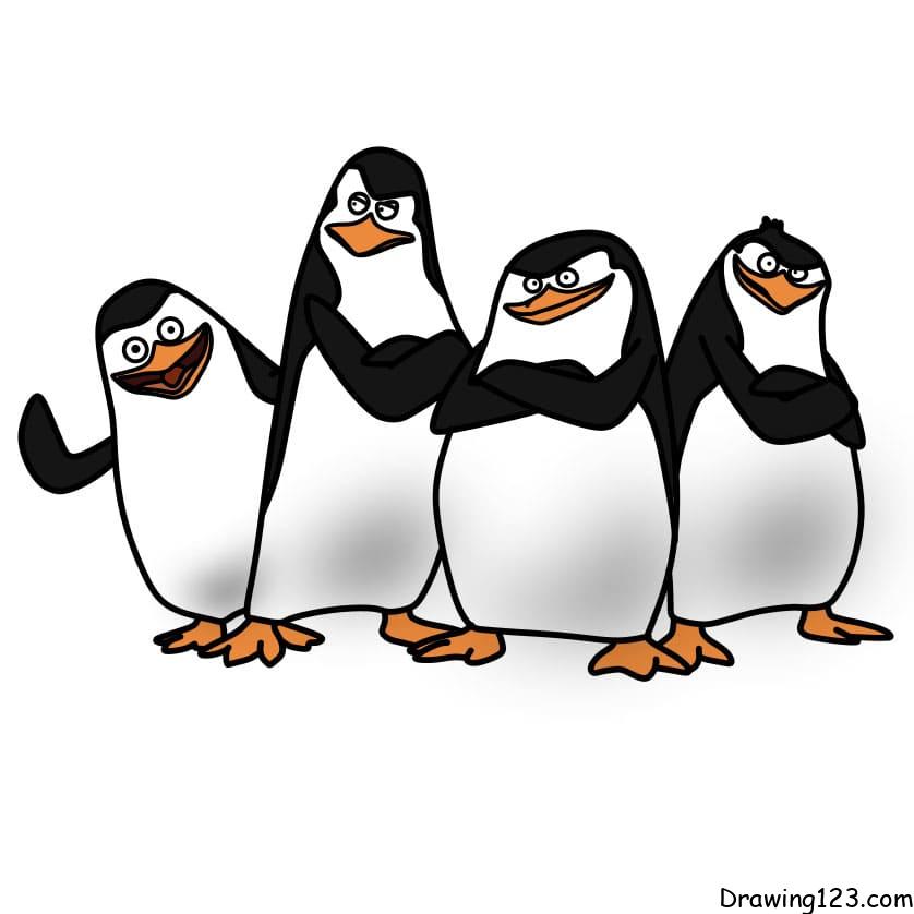 Drawing Painting Penguins Kids Edition Game by Patara Ruthai