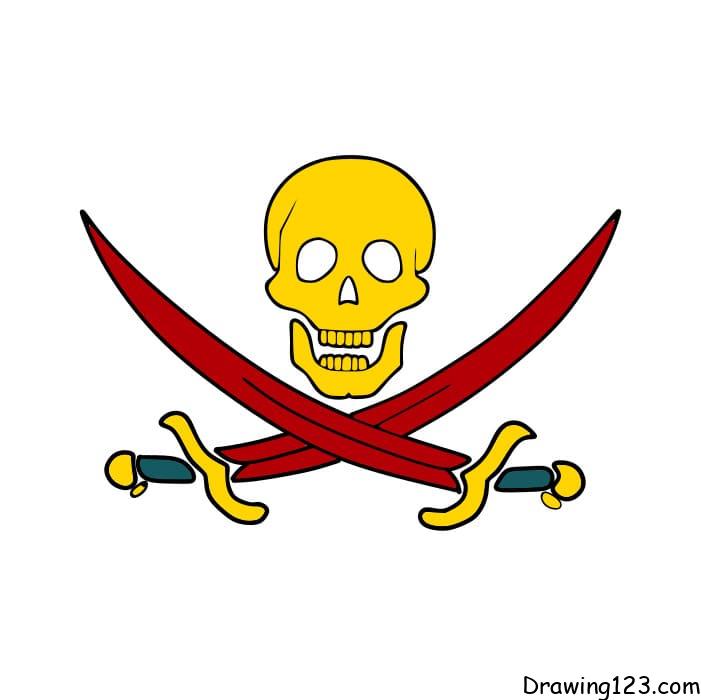 Skull and crossbones drawing hi-res stock photography and images - Alamy