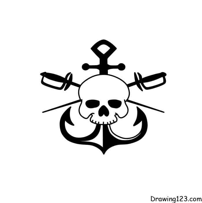 Skull tattoo | Skull tattoo design, Skull art tattoo, Cool skull drawings