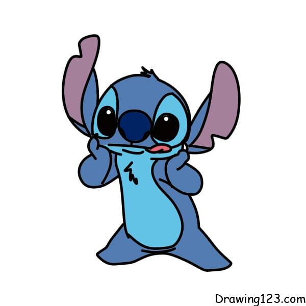 How to Draw Stitch from Lilo and Stitch - Really Easy Drawing Tutorial