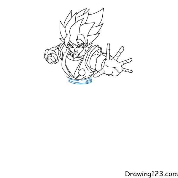 How to Draw Goku Super Saiyan God | Dragon Ball Z - C4K ACADEMY