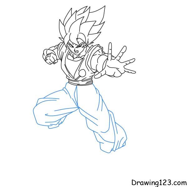 How to Draw Goku from Dragon Ball Z (Doraemon) Step by Step |  DrawingTutorials101.com