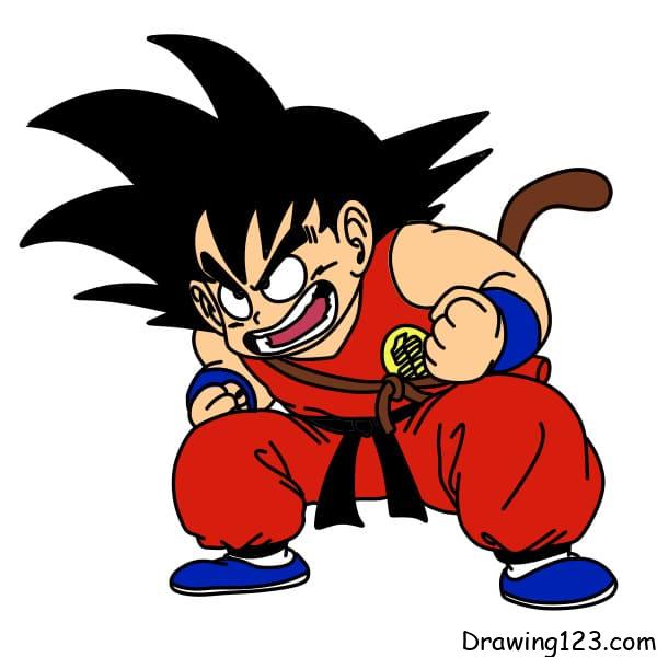 Goku Super Saiyan - Dragon Ball Z (Second Drawing) by zThunderingLight on  DeviantArt