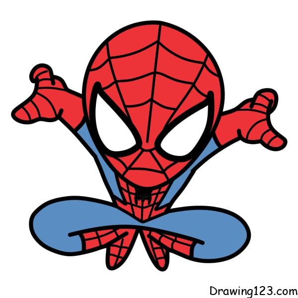 Spiderman hangs on rope embroidery design | Spiderman drawing, Spiderman  cute, Chibi spiderman