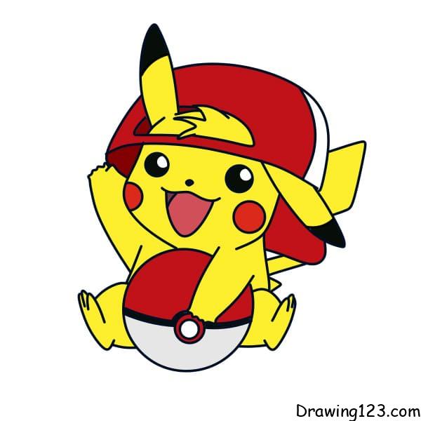 Buy Pikachu Pokemon Digital Cartoon Drawing Art Pokemon Design Online in  India  Etsy