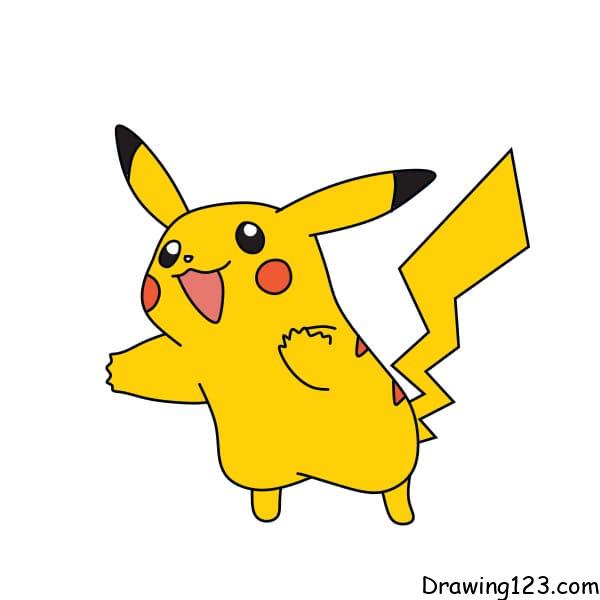 How to draw a Pikachu for Kids | Pikachu Easy Draw Tutorial - YouTube