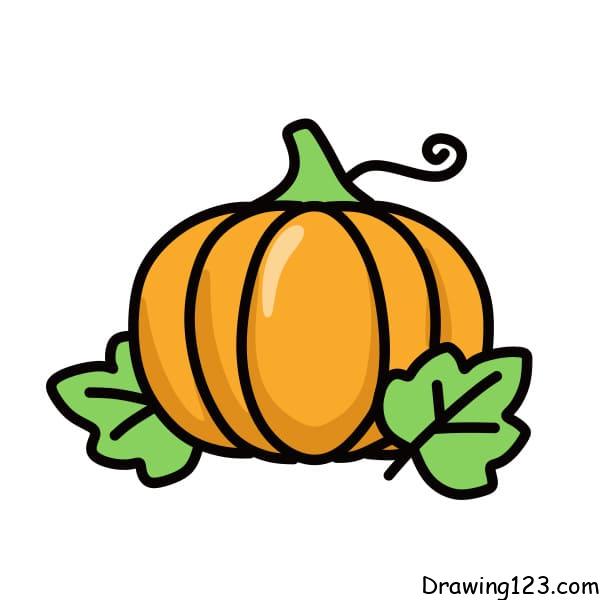 drawing pumpkin step7 4