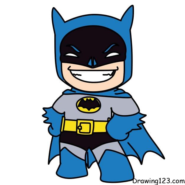 cute batman drawing
