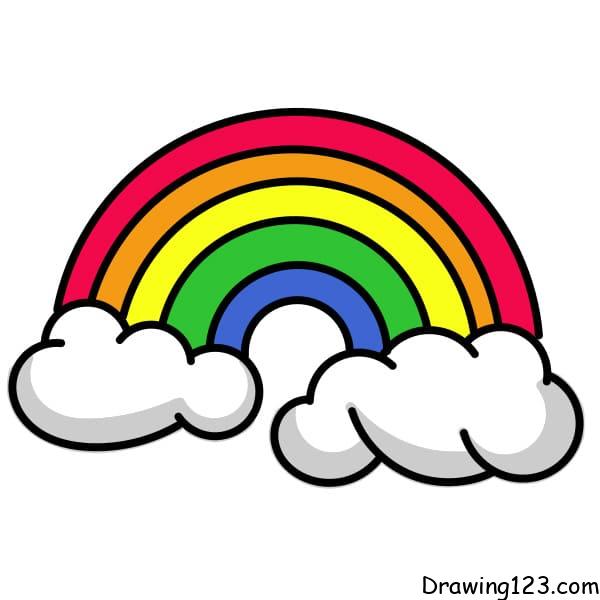 Watch Drawing a Rainbow and Clouds: Step-By-Step Video Drawing Lesson for  Kids and Beginners | Prime Video