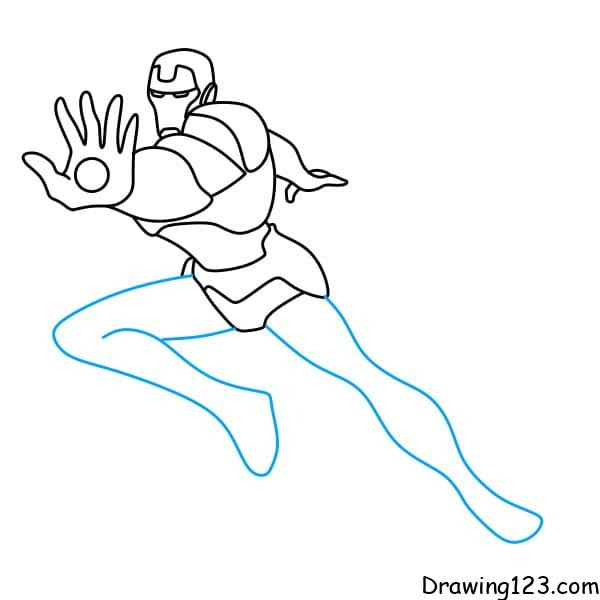 Ironman Coloring Page for Kids Cartoon Style with Thick Lines and Vibrant  Colors | MUSE AI