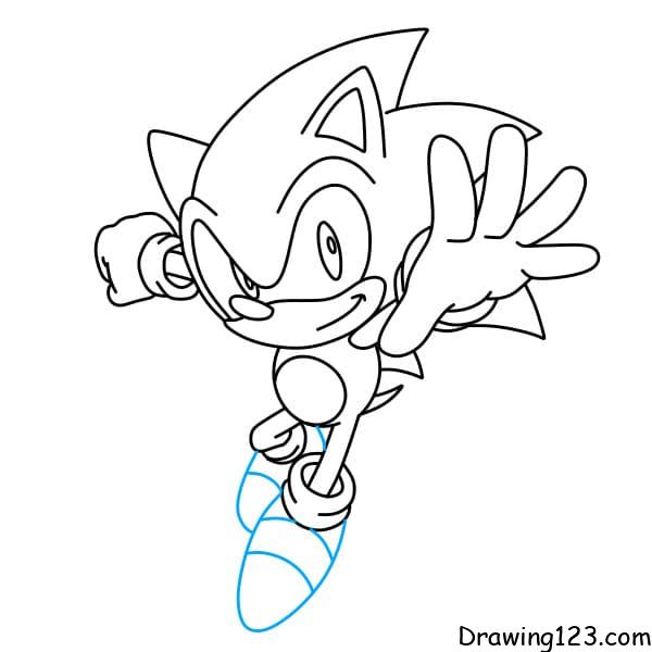 How to draw Darkspine Sonic step by step 