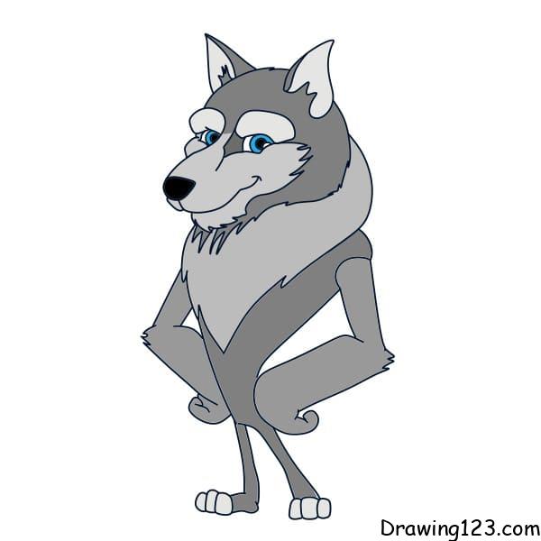 simple werewolf drawings