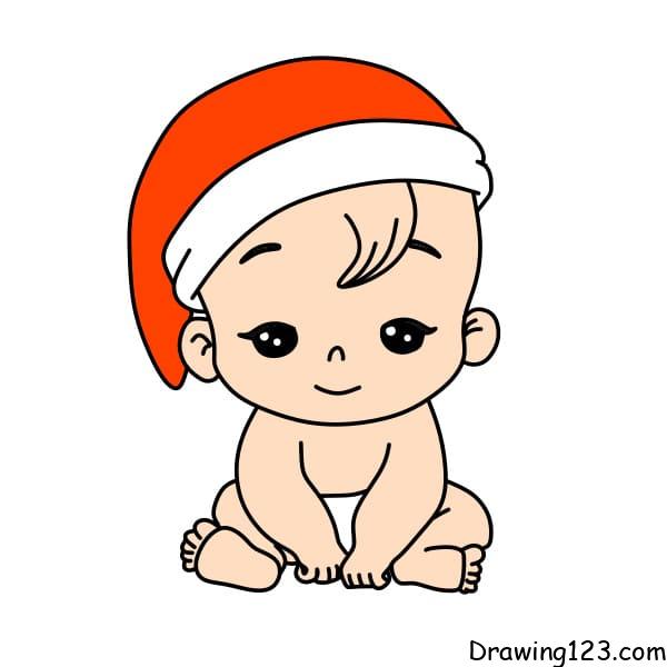 Funny Baby Boy. Cute Baby Boy Sitting in a Diaper Stock Vector -  Illustration of drawing, comfortable: 66893393