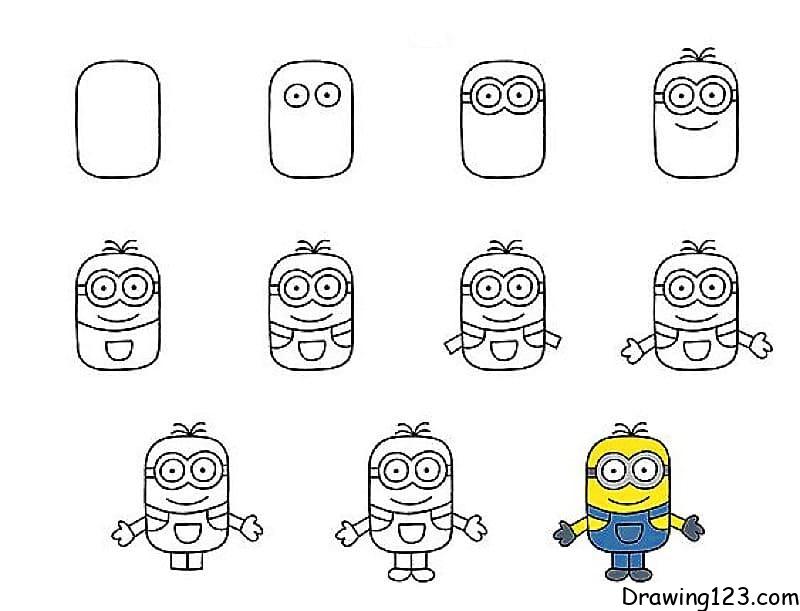 minions drawing easy