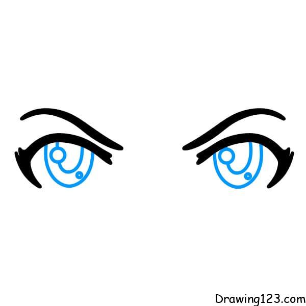 Anime Eyes Drawings || How to Draw ANIME EYES Step by Step - YouTube