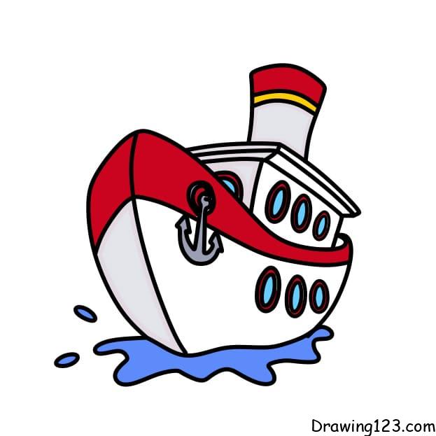 how to draw a ship step 9 2