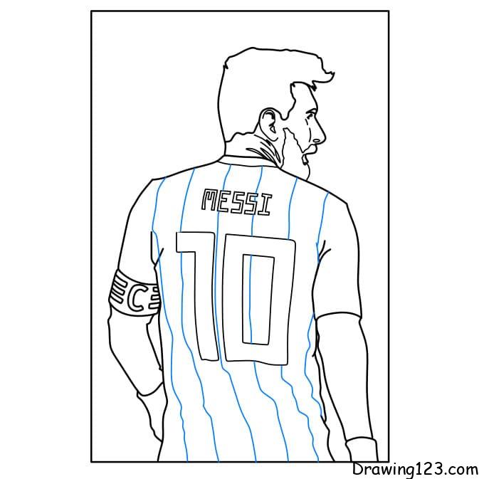 Lionel Messi Drawing (easy) - HelloArtsy