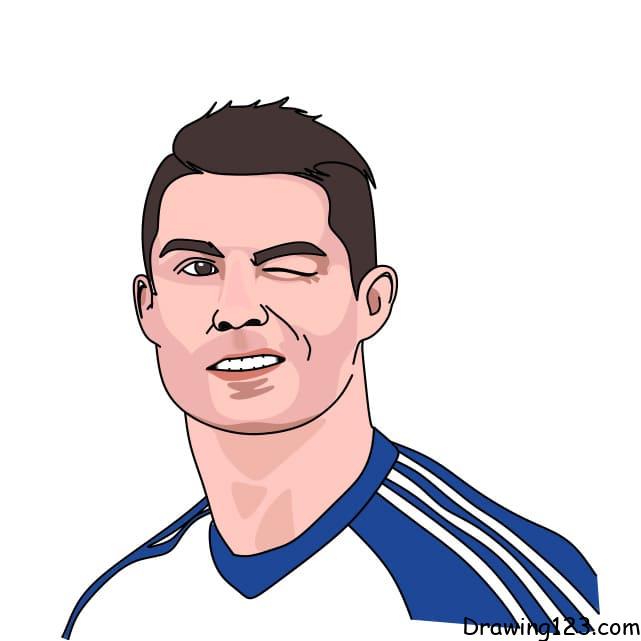 How To Draw A Realistic Face Cristiano Ronaldo | Step By step Easy For  Beginners - YouTube