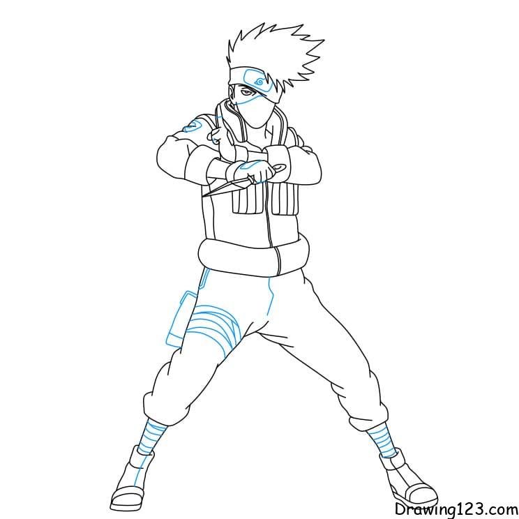Naruto Kakashi Hatake Drawing Image - Drawing Skill