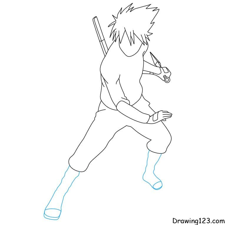 kakashi drawing step by step