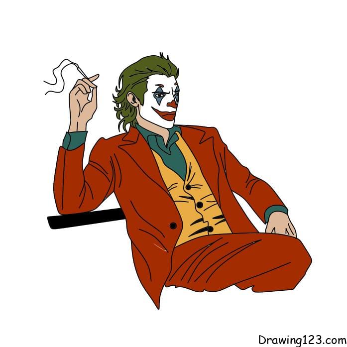 Buy Handmade Joker Drawing With Colored Pencils and Markers PRINT Online in  India - Etsy