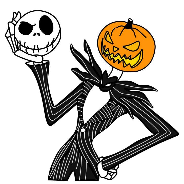 How to Draw Jack Skellington Easy  The Nightmare Before Christmas 