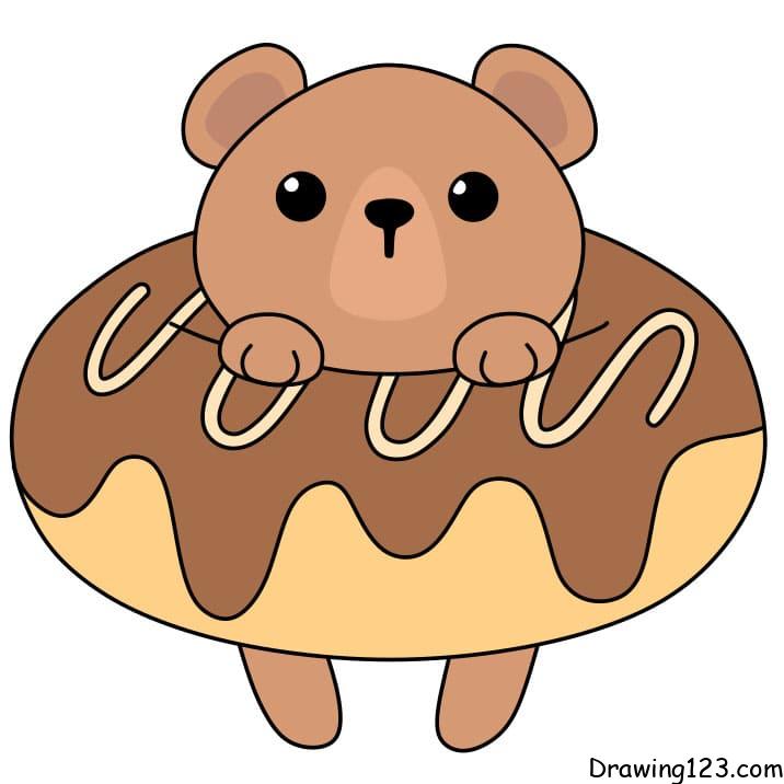 Chik Chak Entertainment - #donut #drawing #doodlesbyakay In this video  learn, how to draw cute donut very easy step by step If you like my work  please like, share, comment and Subscribe