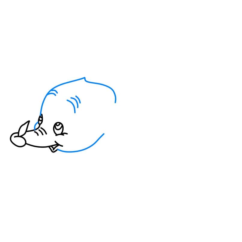 how to draw easy dumbo