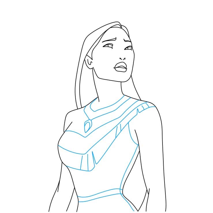 pocahontas face coloring pages